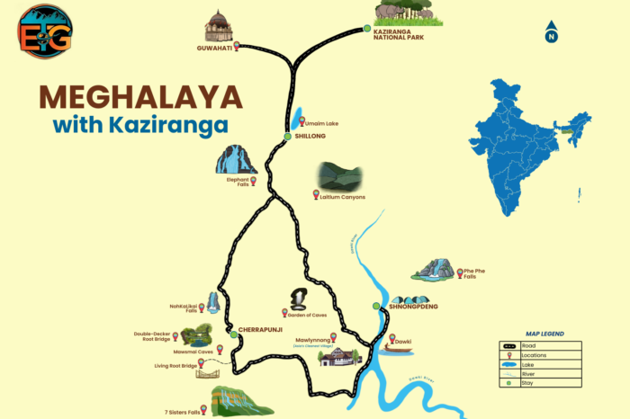 Meghalaya with Kaziranga Backpacking Trip by Expert travel guide